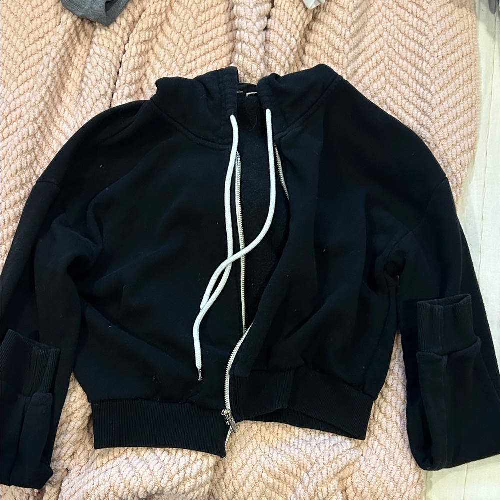 Forever 21 Black Bomber Jacket